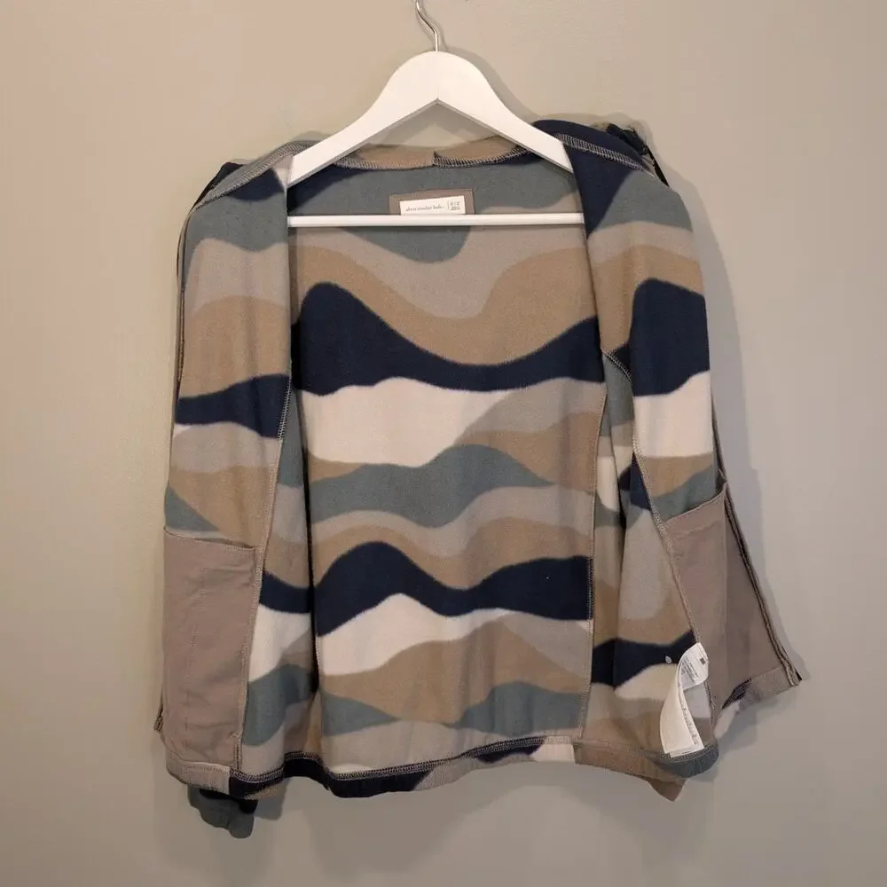 Abercrombie & Fitch Kids Fleece Hooded Jacket Light Layer Travel - Size 11/12